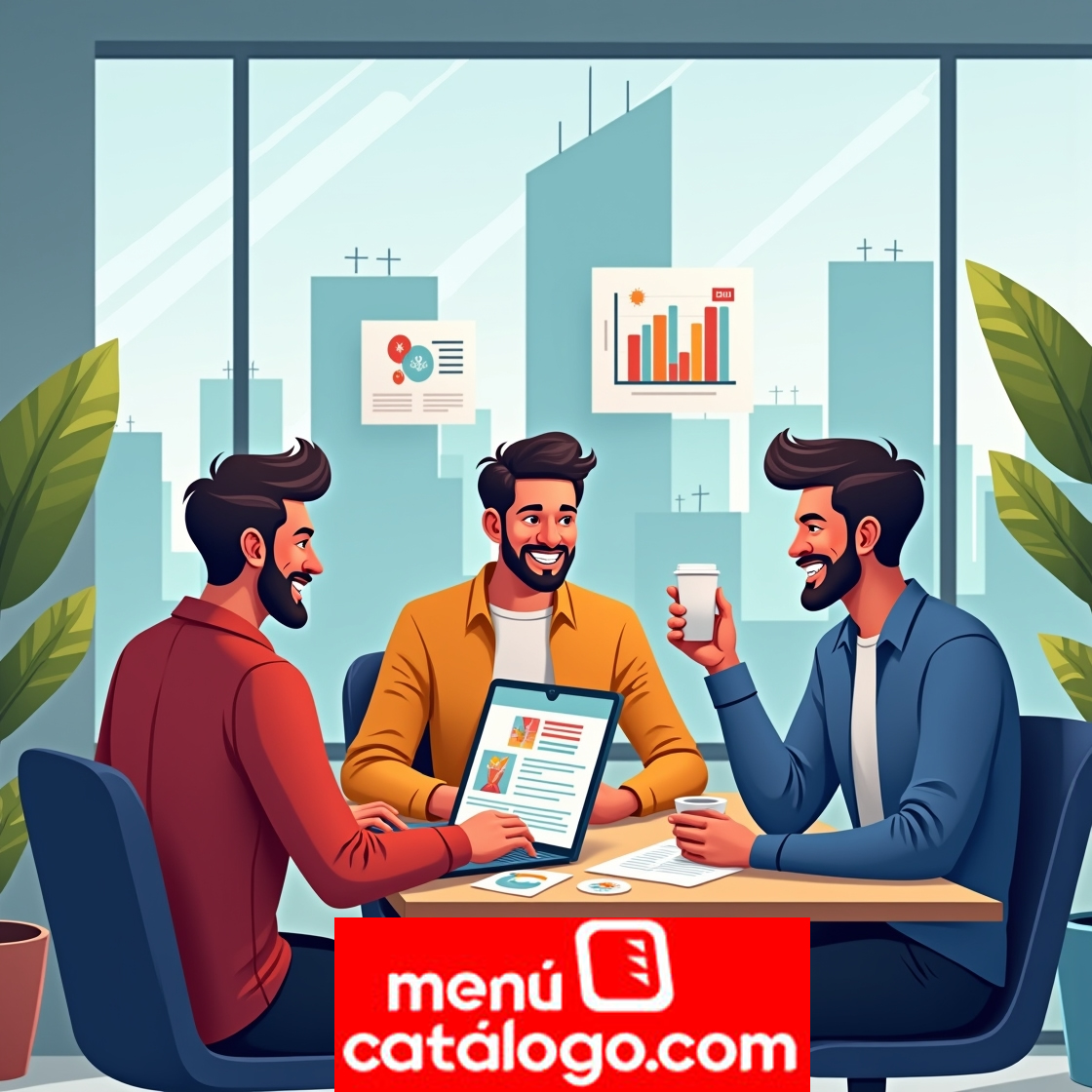 Los tres amigos fundadores de MenuCatalogo.com